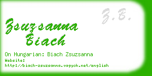 zsuzsanna biach business card